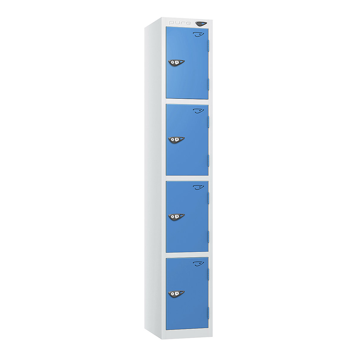 Pure Prime Metal Lockers | Artic White Bioshell
