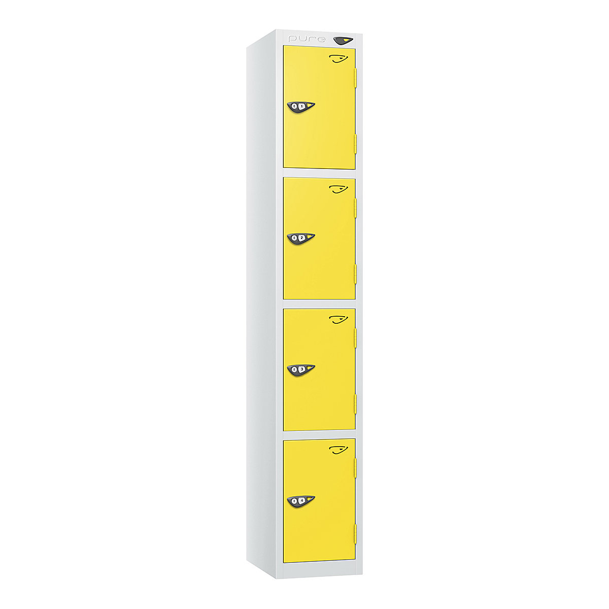 Pure Prime Metal Lockers | Artic White Bioshell