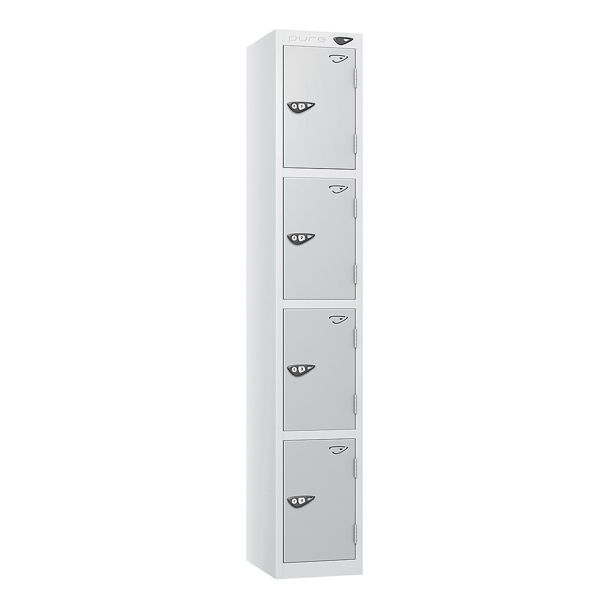 Pure Prime Metal Lockers | Artic White Bioshell