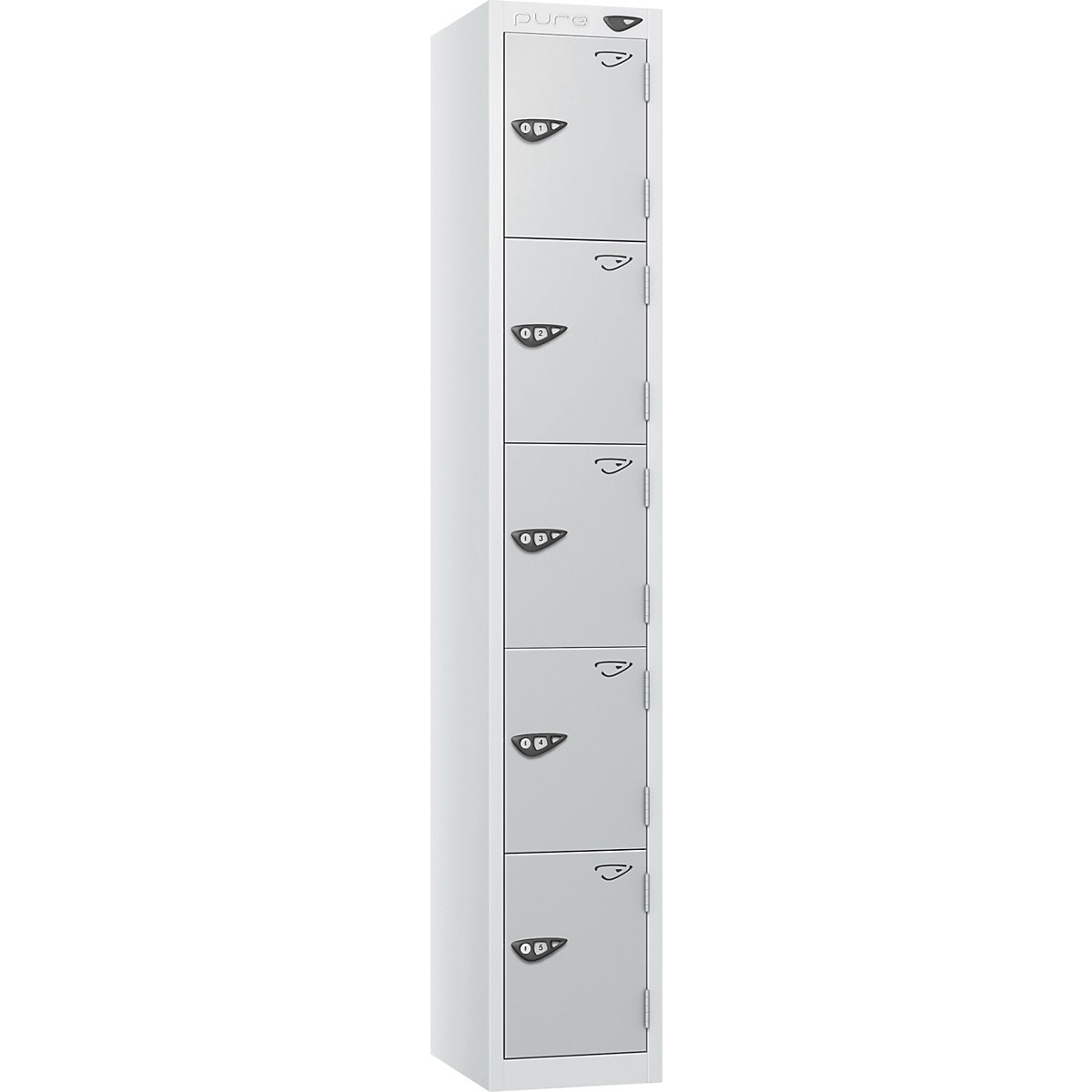 Pure Prime Metal Lockers | Artic White Bioshell