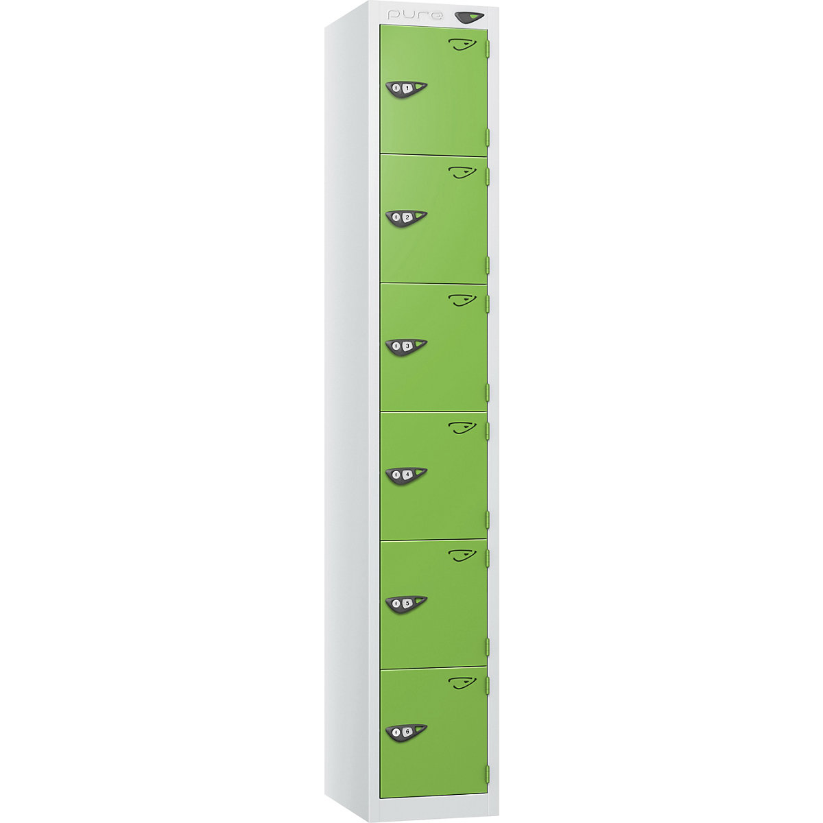 Pure Prime Metal Lockers | Artic White Bioshell