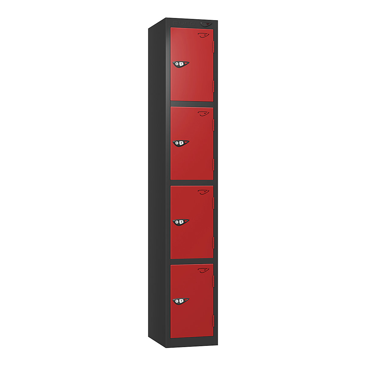 Pure Prime Metal Lockers | Jet Black Bioshell