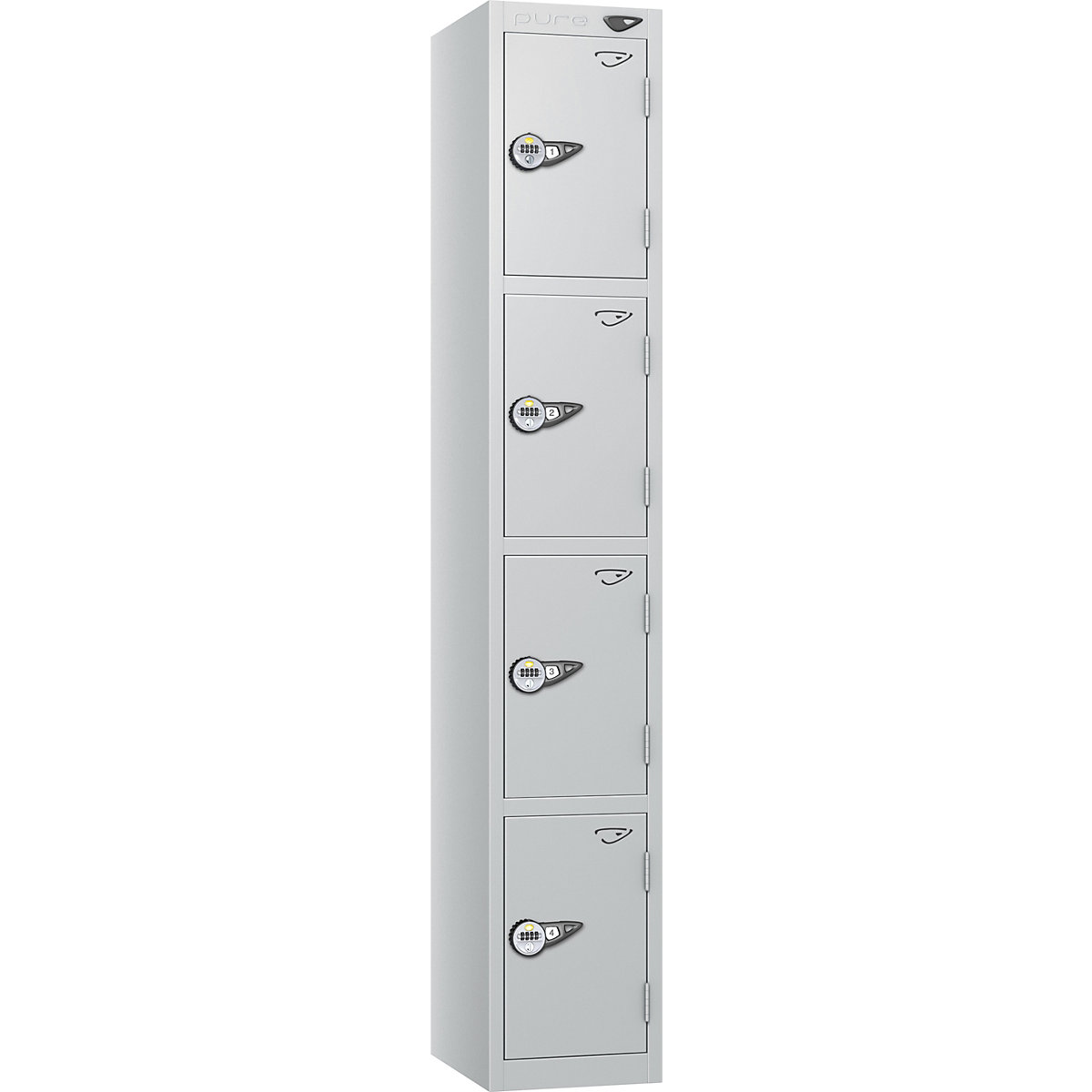 Pure Prime Metal Lockers | Pearl Silver Bioshell | Carbon Zero Manufactured