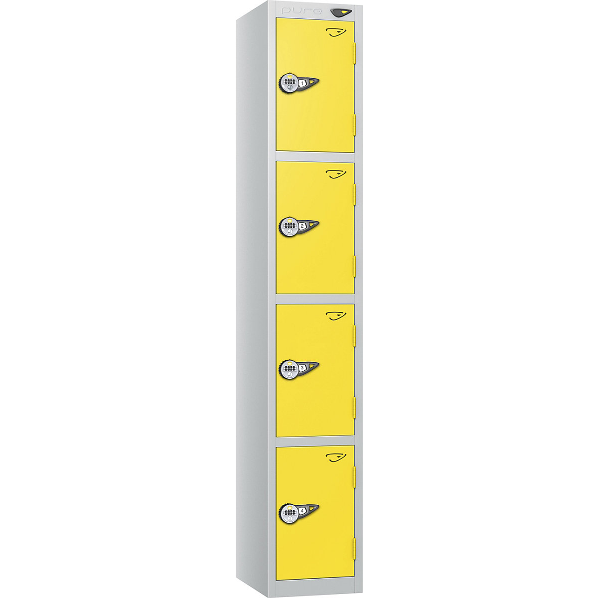 Pure Prime Metal Lockers | Pearl Silver Bioshell | Carbon Zero Manufactured
