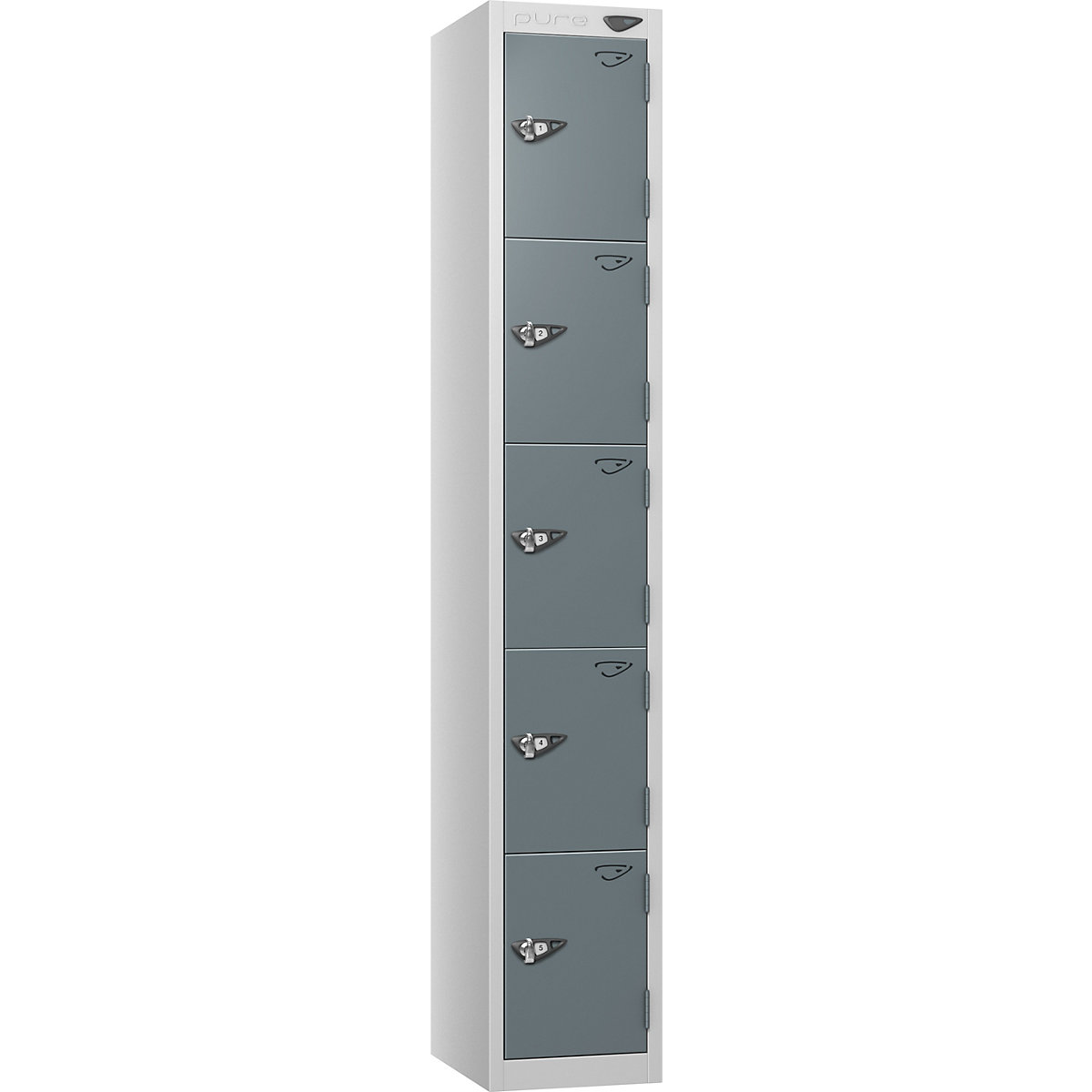 Pure Prime Metal Lockers | Pearl Silver Bioshell | Carbon Zero Manufactured