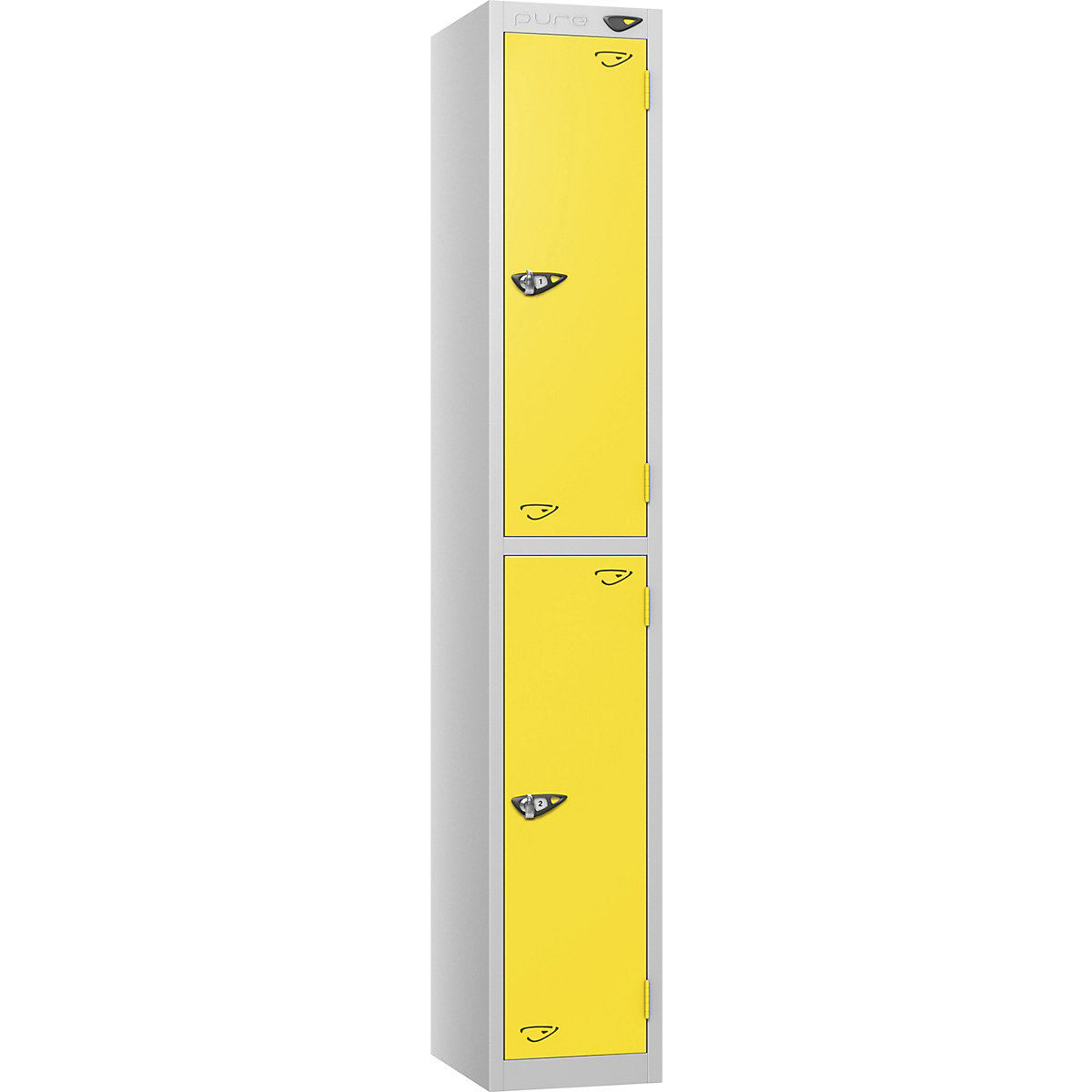 Pure Prime Metal Lockers | Pearl Silver Bioshell