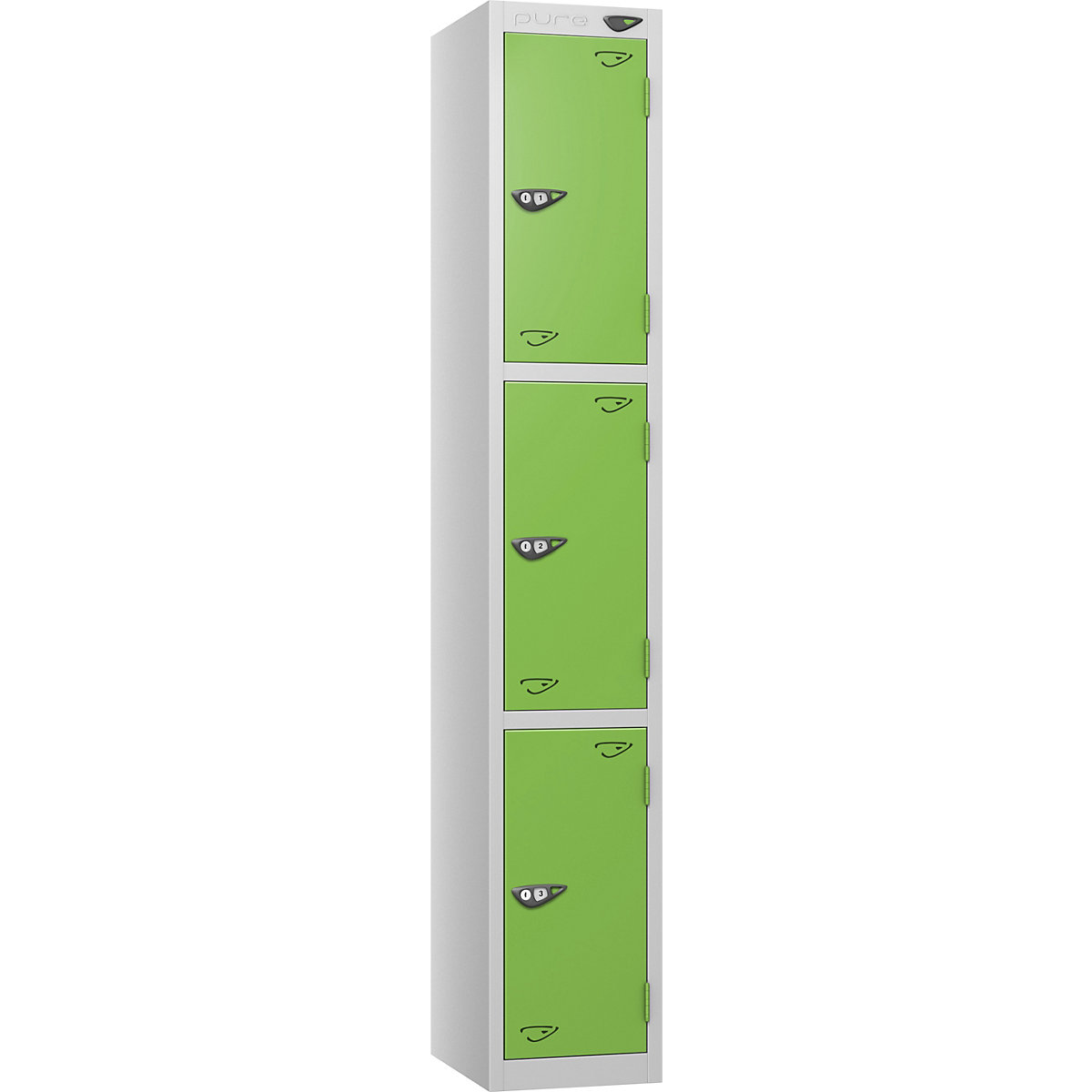Pure Prime Metal Lockers | Pearl Silver Bioshell