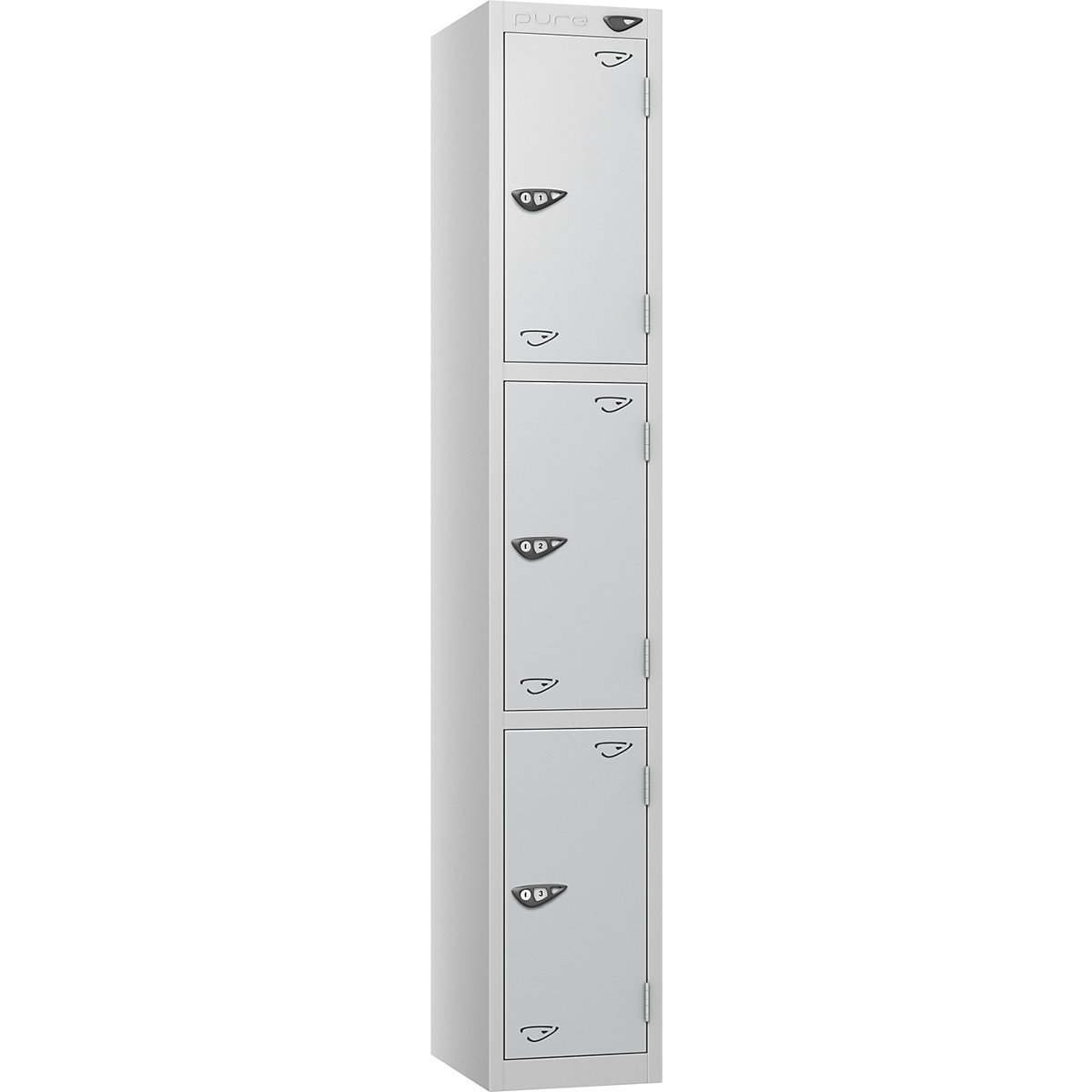 Pure Prime Metal Lockers | Pearl Silver Bioshell