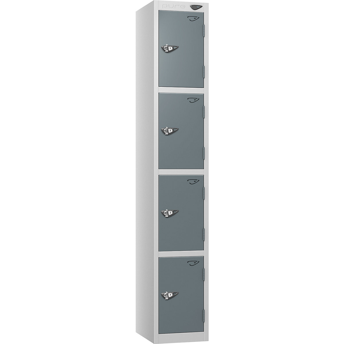 Pure Prime Metal Lockers | Pearl Silver Bioshell