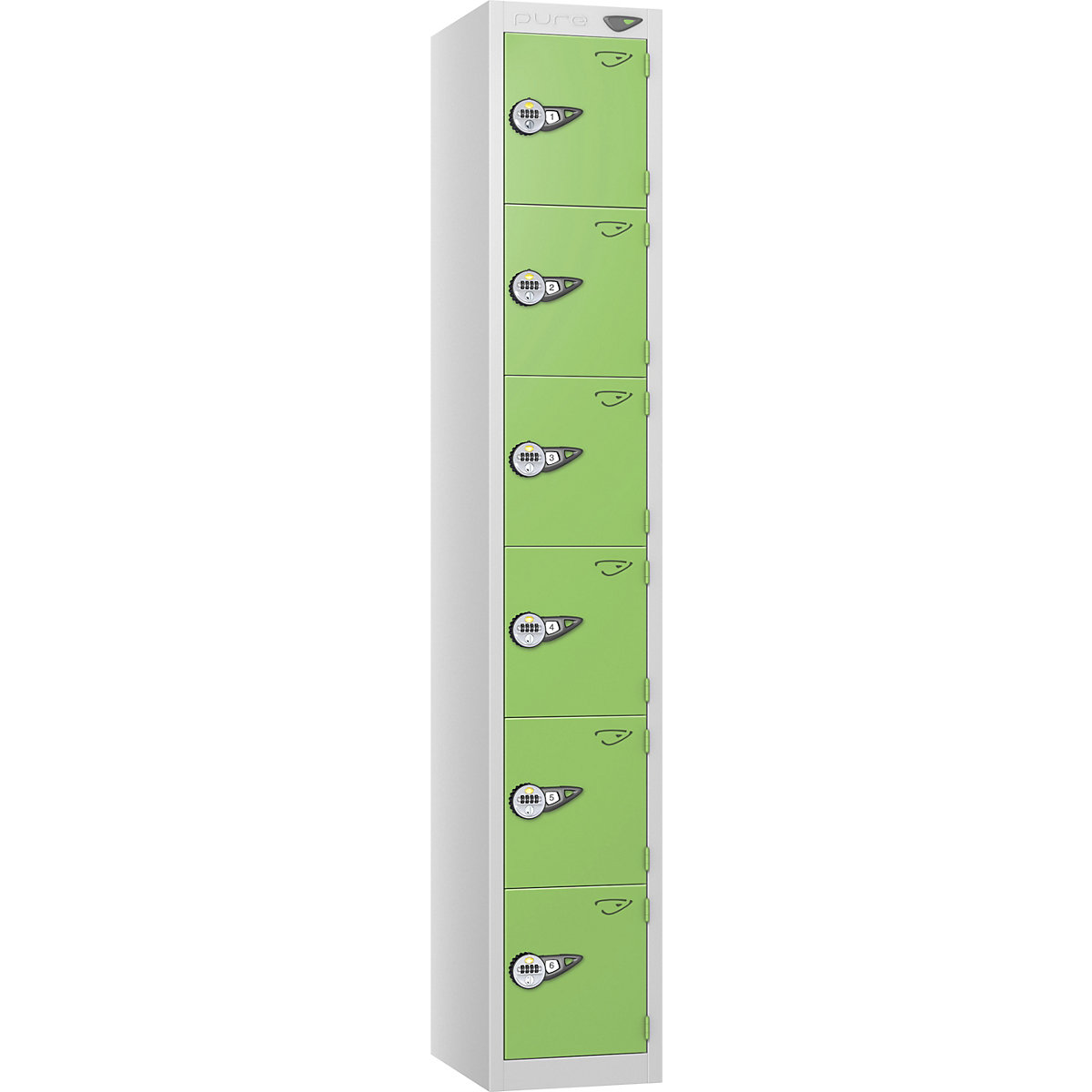 Pure Prime Metal Lockers | Pearl Silver Bioshell