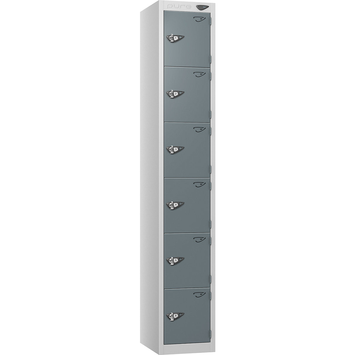 Pure Prime Metal Lockers | Pearl Silver Bioshell