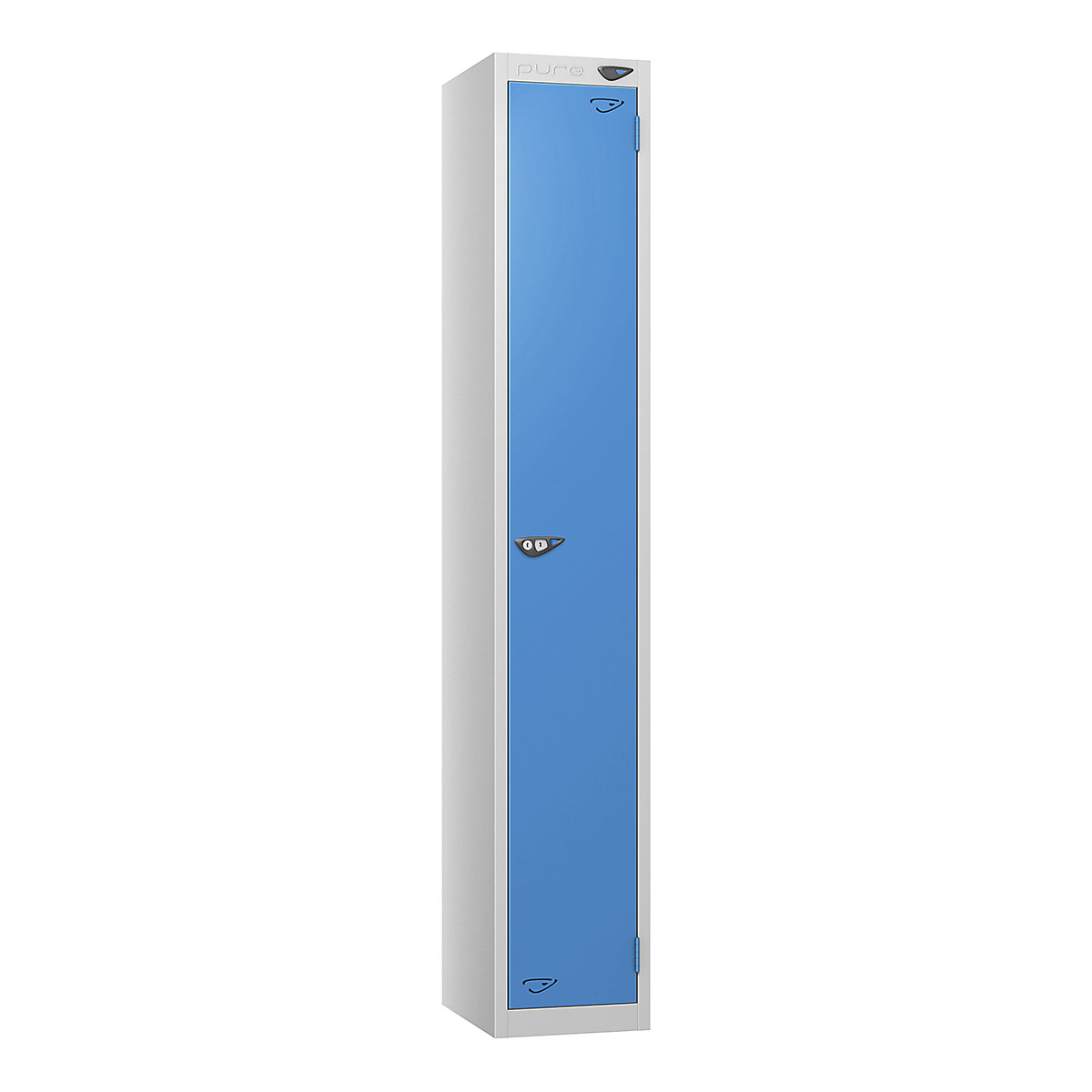 Pure Prime Metal Lockers with Combination Lock | Pearl Silver Bioshell | Carbon Zero Manufactured
