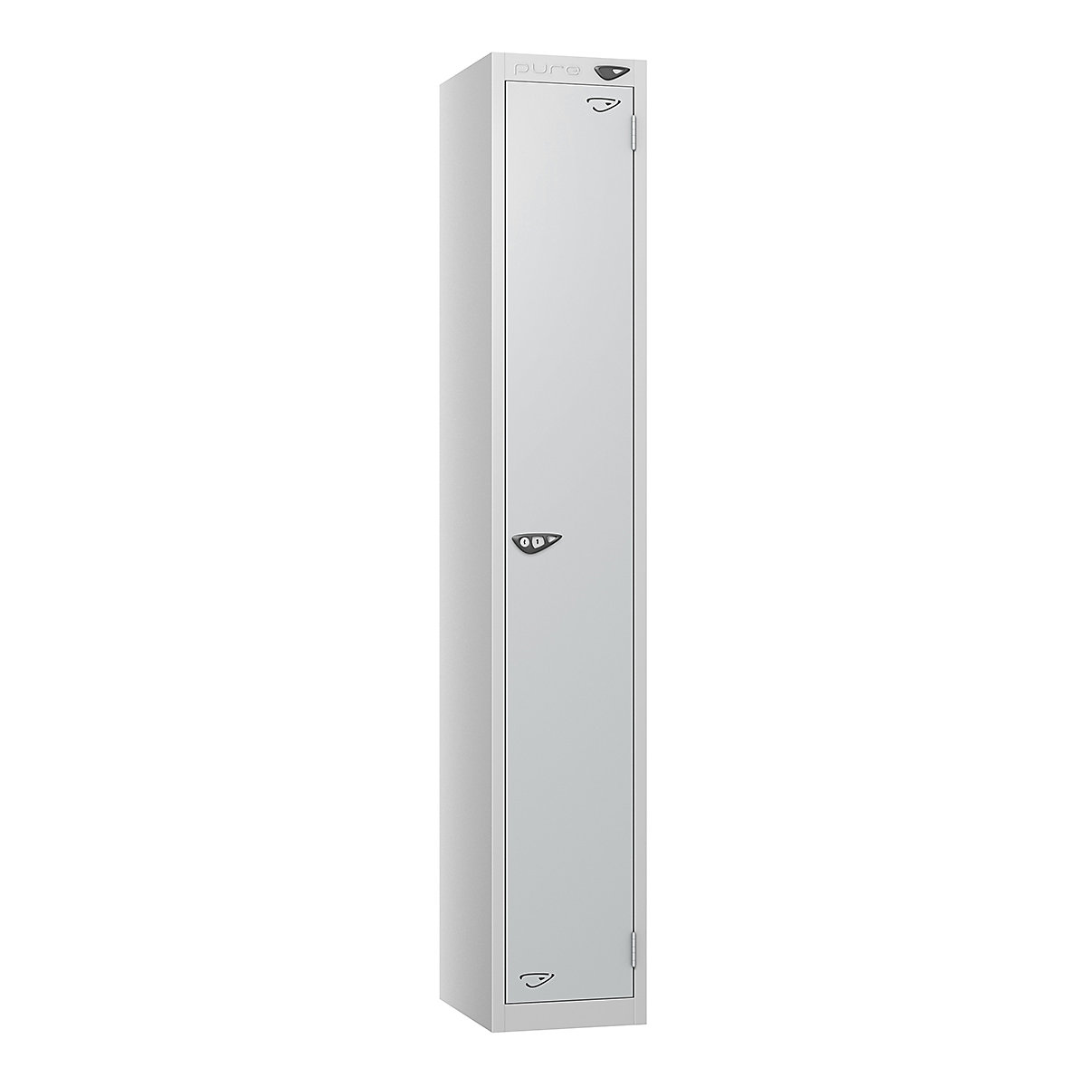 Pure Prime Metal Lockers with Combination Lock | Pearl Silver Bioshell | Carbon Zero Manufactured