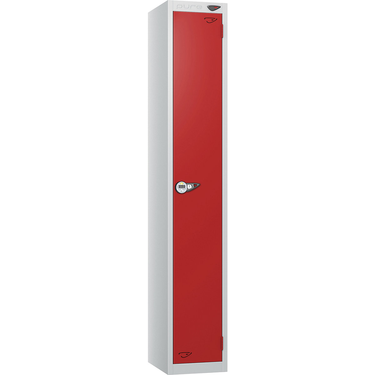 Pure Prime Metal Lockers with Combination Lock | Pearl Silver Bioshell | Carbon Zero Manufactured