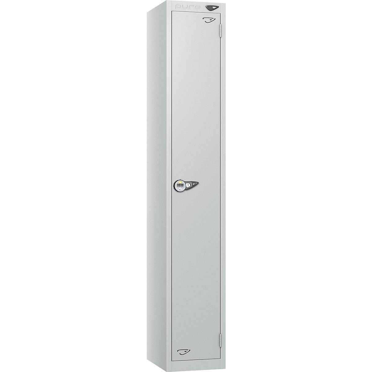 Pure Prime Metal Lockers with Combination Lock | Pearl Silver Bioshell | Carbon Zero Manufactured