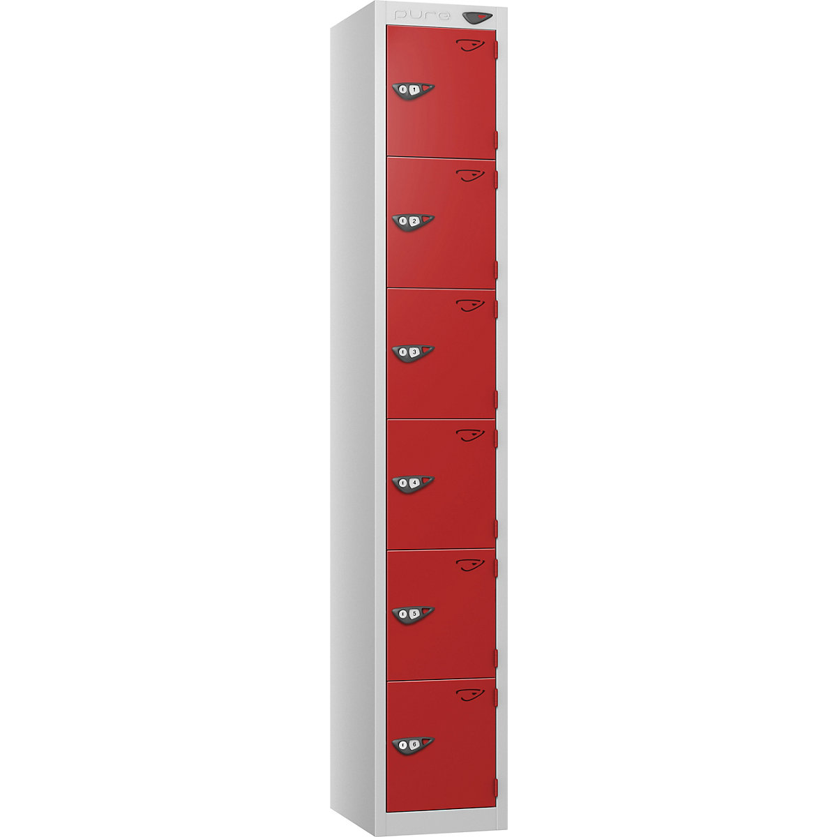 Pure Prime Metal Lockers with Combination Lock | Pearl Silver Bioshell | Carbon Zero Manufactured