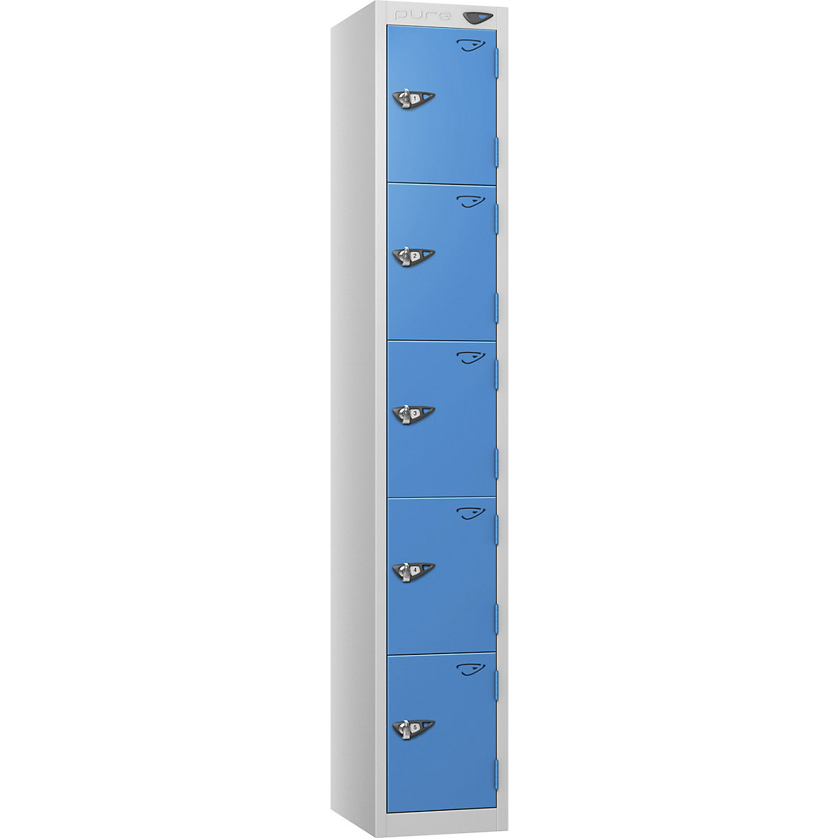 Pure Prime Metal Private Lockers | Pearl Silver Bioshell