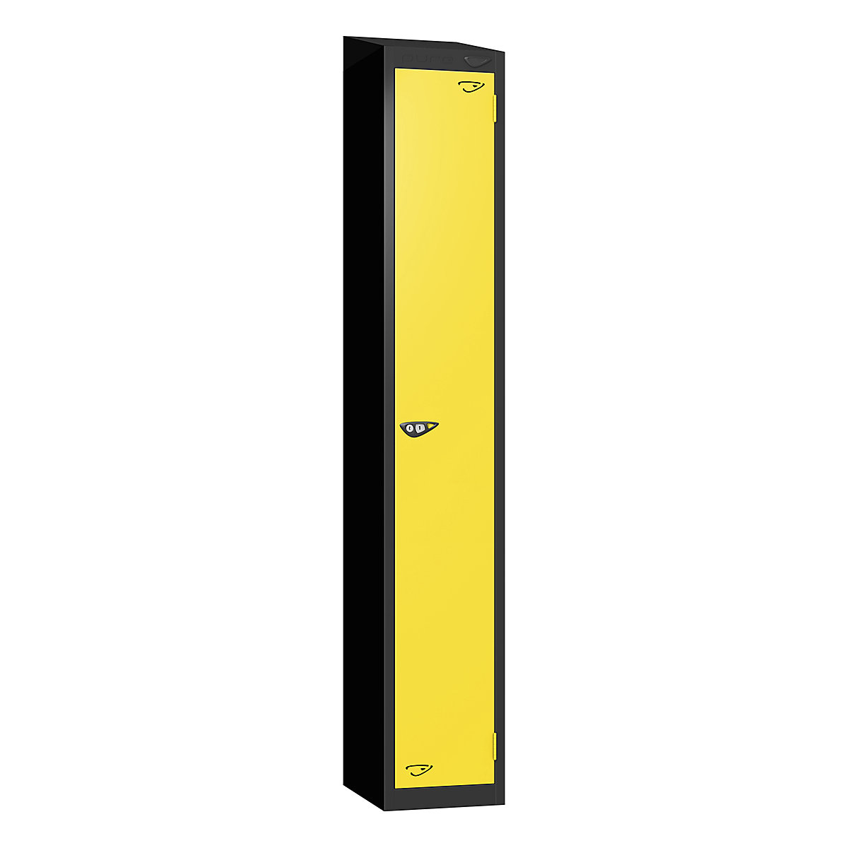 Pure Prime Sloping Top Metal Lockers | Jet Black Bioshell
