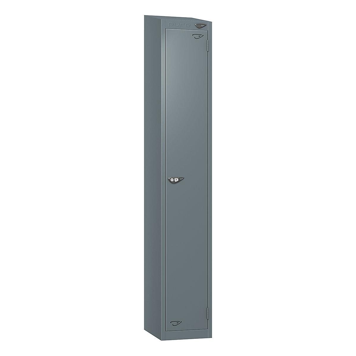 Pure Prime Sloping Top Metal Lockers | 1950h x 300w x 300d mm | 1 Door ...