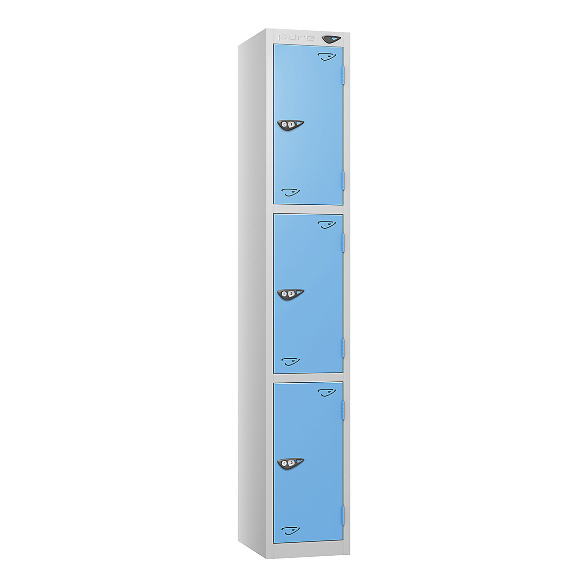 Pure Style Metal Lockers | Pearl Silver Bioshell | Carbon Zero Manufactured