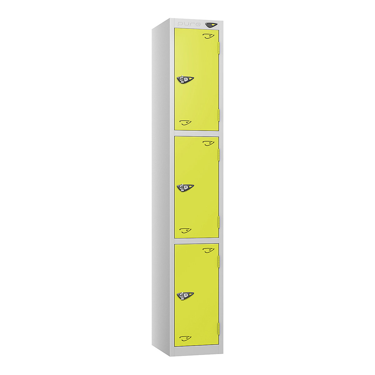 Pure Style Metal Lockers | Pearl Silver Bioshell | Carbon Zero Manufactured