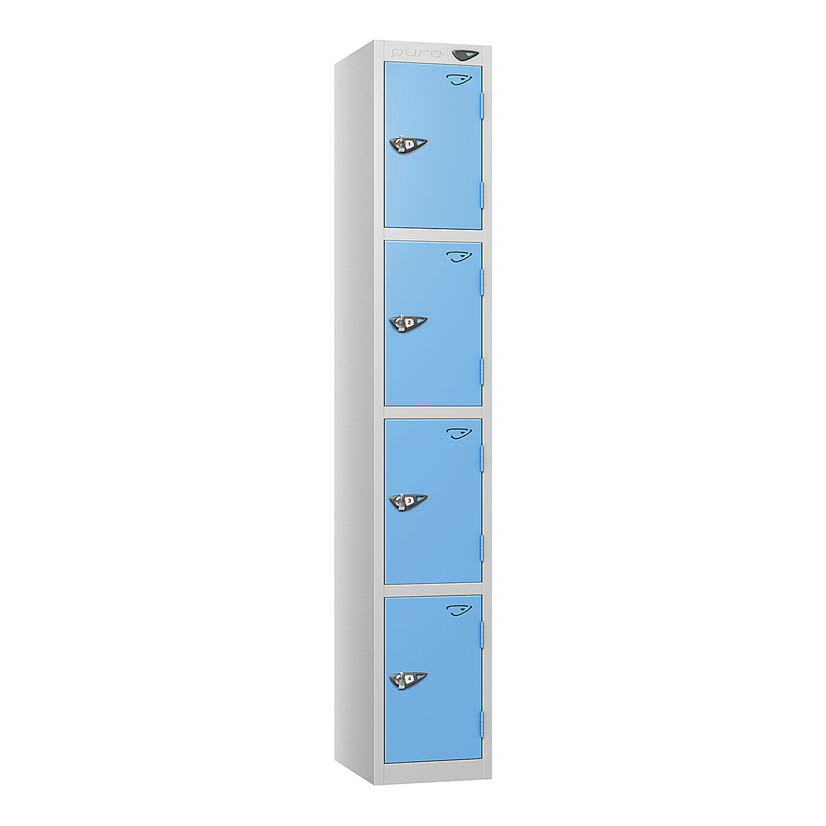 Pure Style Metal Lockers | Pearl Silver Bioshell | Carbon Zero Manufactured