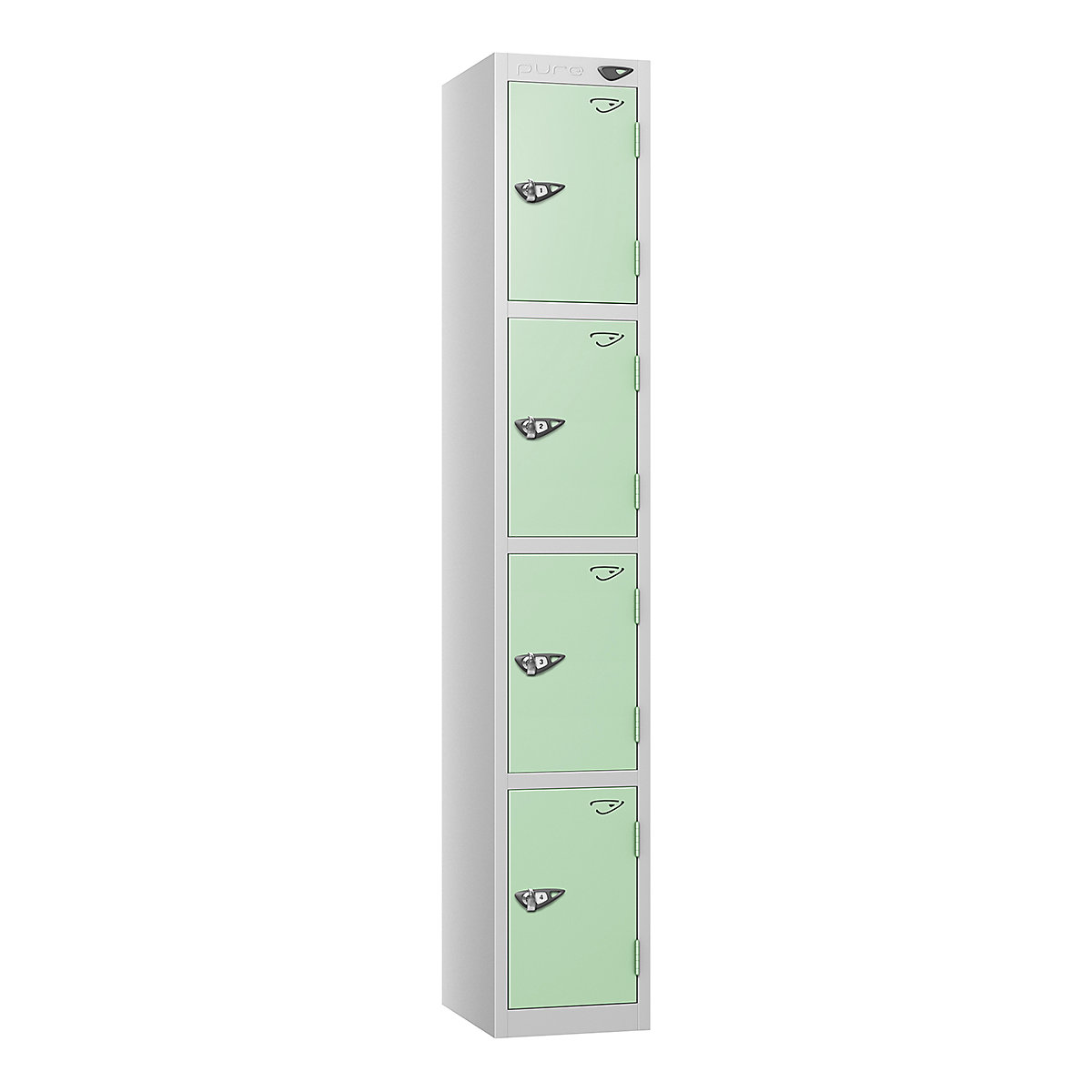 Pure Style Metal Lockers | Pearl Silver Bioshell | Carbon Zero Manufactured