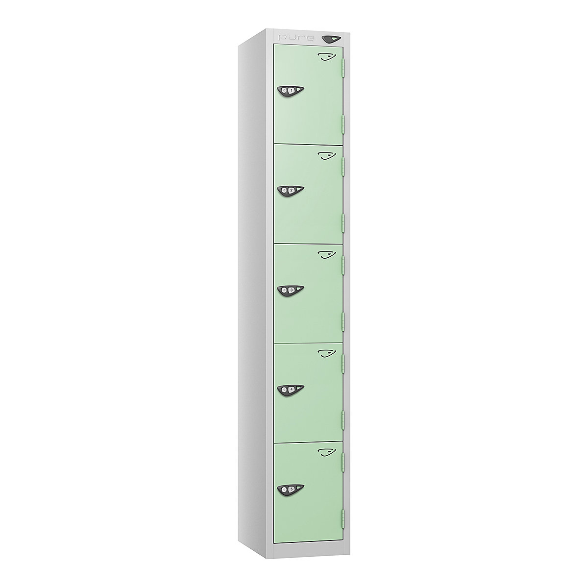 Pure Style Metal Lockers | Pearl Silver Bioshell | Carbon Zero Manufactured