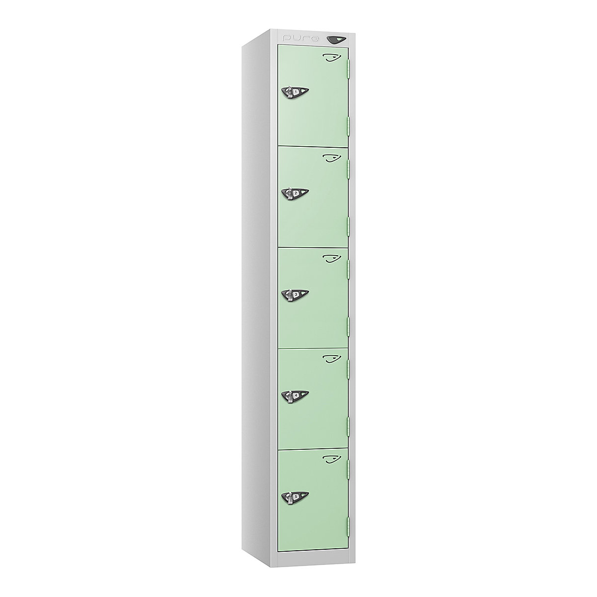 Pure Style Metal Lockers | Pearl Silver Bioshell | Carbon Zero Manufactured