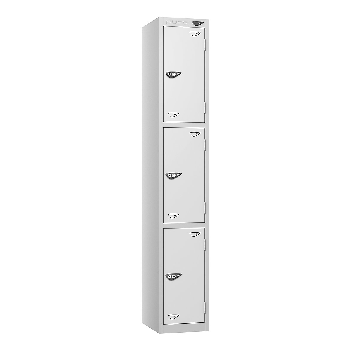 Pure Style Metal Lockers | Pearl Silver Bioshell