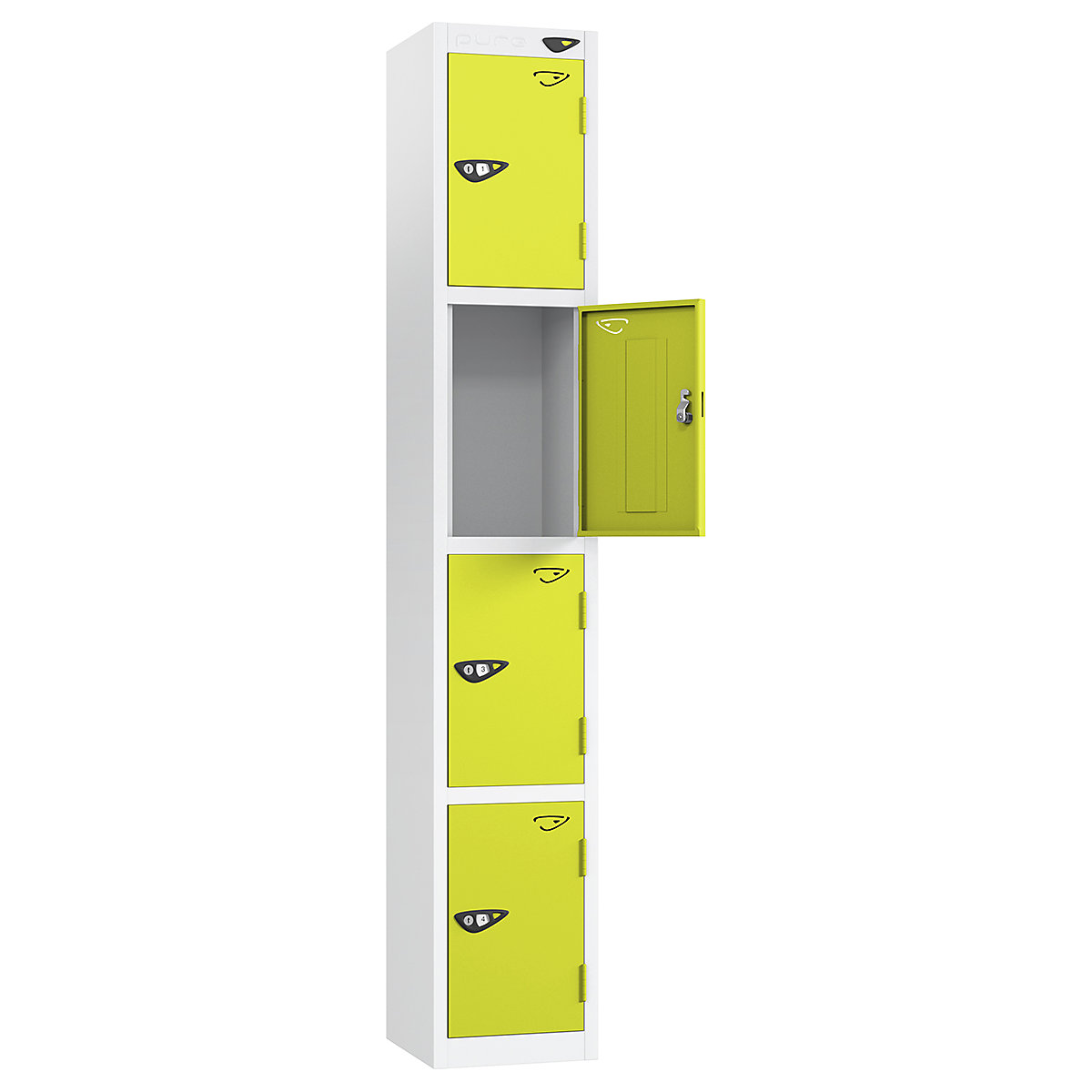 Pure Style Metal Lockers | Pearl Silver Bioshell (Product illustration 10)-9