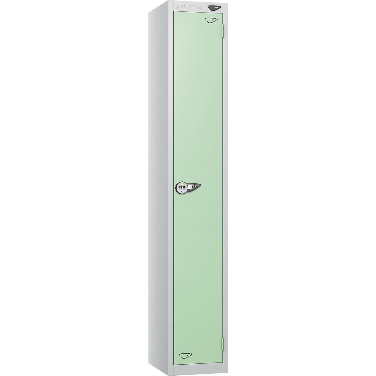 Pure Style Metal Lockers with Combination Locks | Pearl Silver Bioshell | Carbon Zero Manufactured