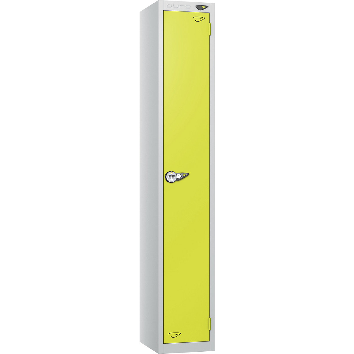 Pure Style Metal Lockers with Combination Locks | Pearl Silver Bioshell | Carbon Zero Manufactured
