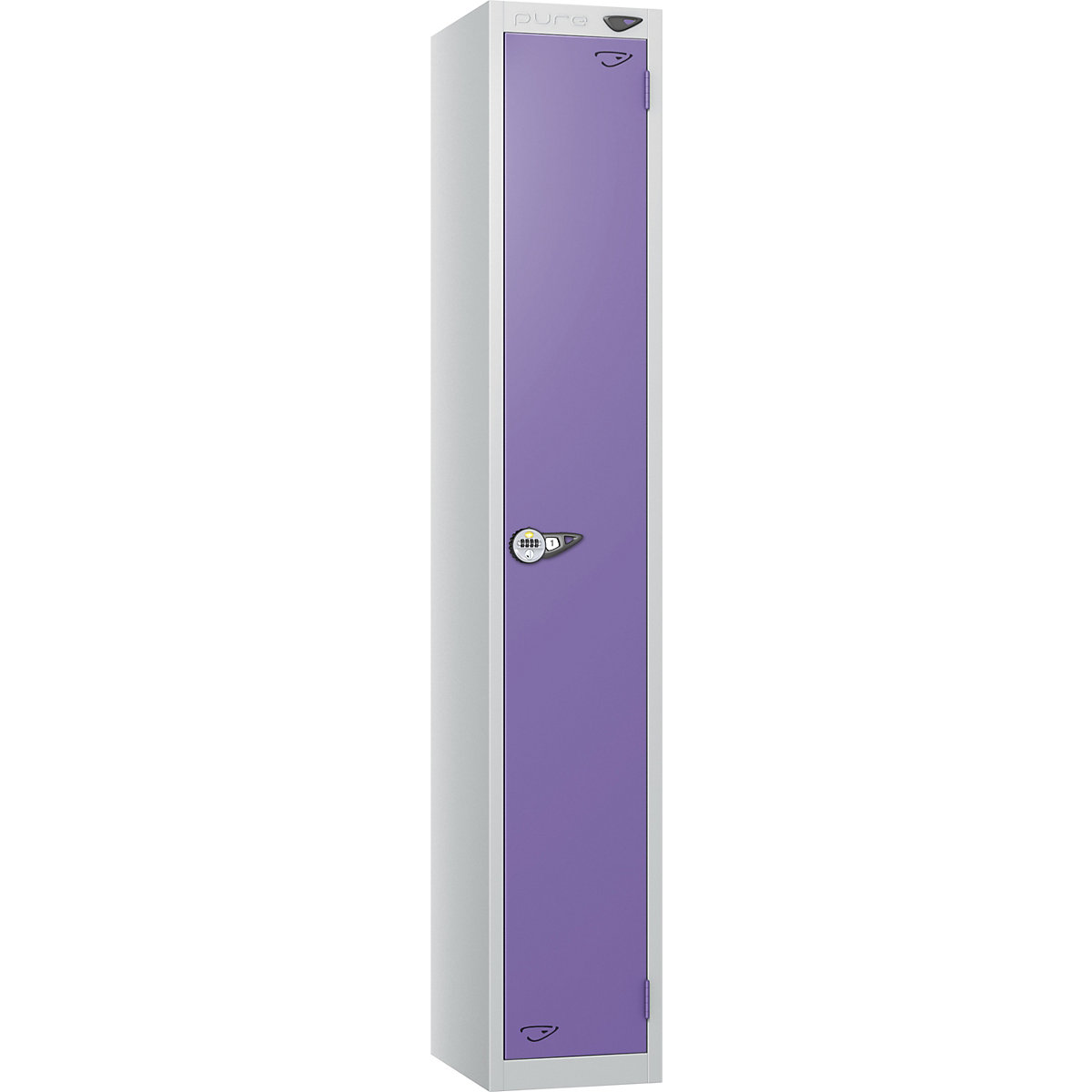 Pure Style Metal Lockers with Combination Locks | Pearl Silver Bioshell | Carbon Zero Manufactured