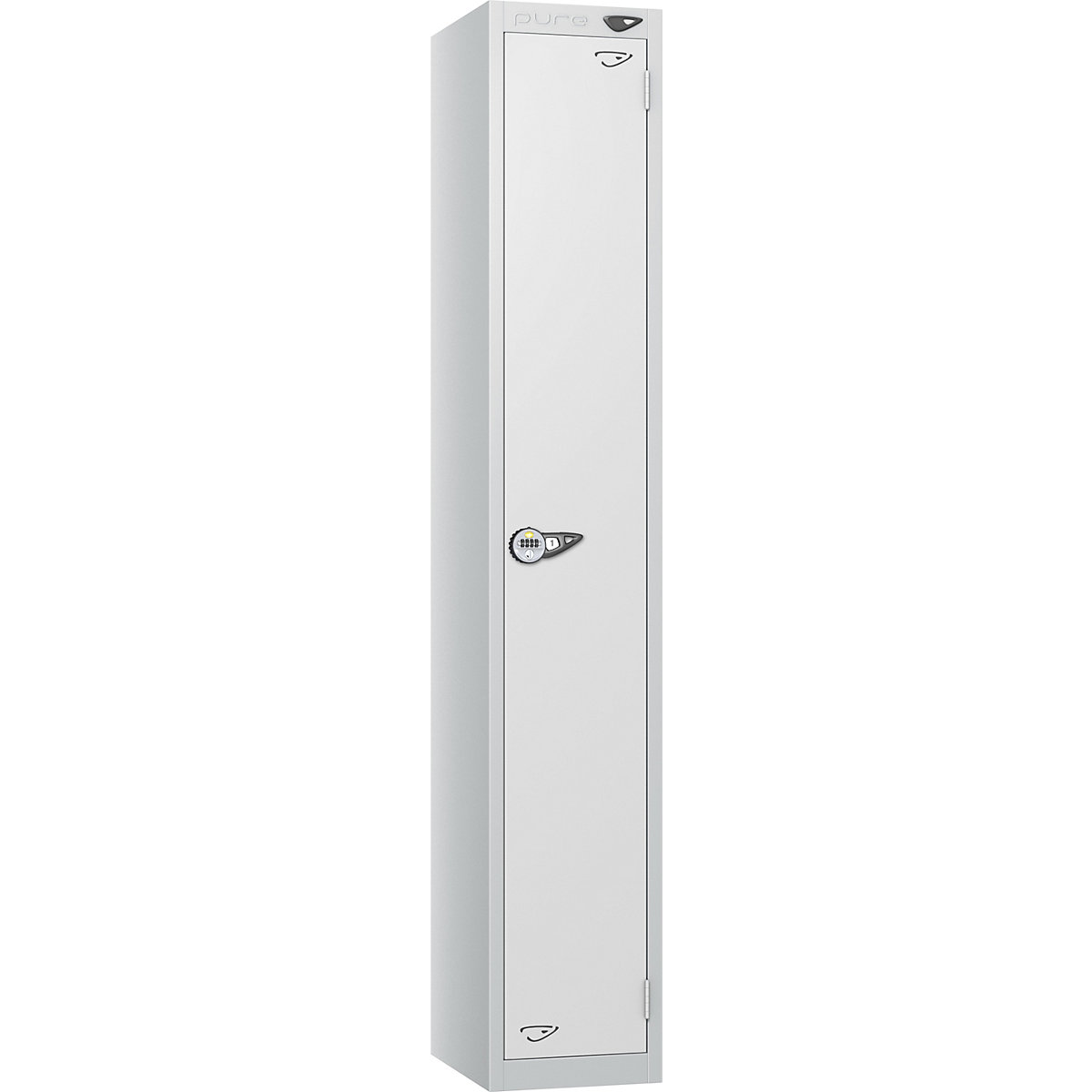 Pure Style Metal Lockers with Combination Locks | Pearl Silver Bioshell | Carbon Zero Manufactured