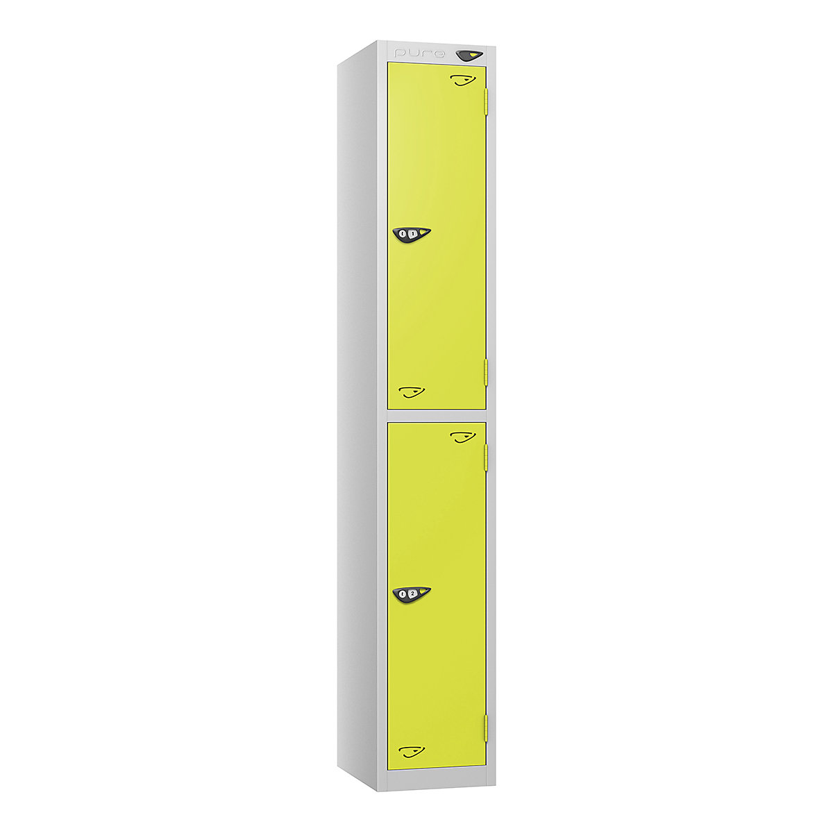 Pure Style Metal Lockers with Combination Locks | Pearl Silver Bioshell | Carbon Zero Manufactured