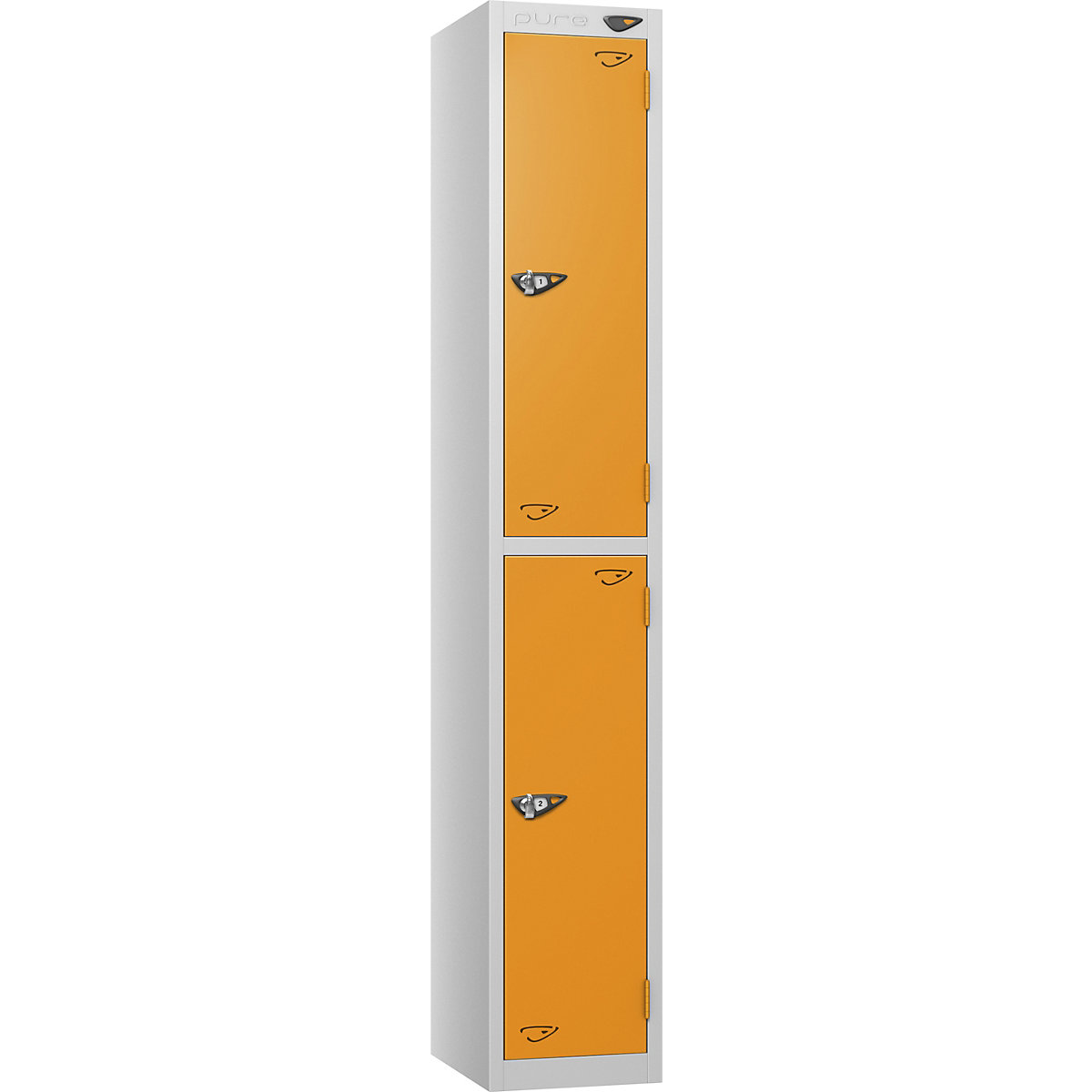 Pure Style Metal Lockers with Combination Locks | Pearl Silver Bioshell | Carbon Zero Manufactured (Product illustration 6)-5