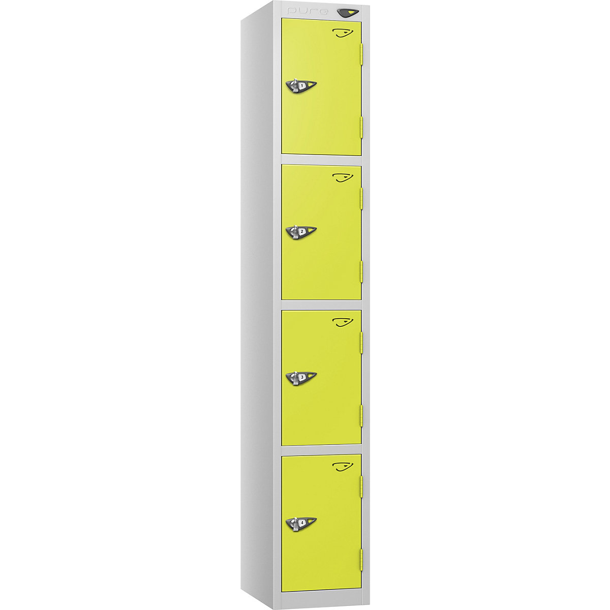 Pure Style Metal Lockers with Combination Locks | Pearl Silver Bioshell | Carbon Zero Manufactured (Product illustration 8)-7