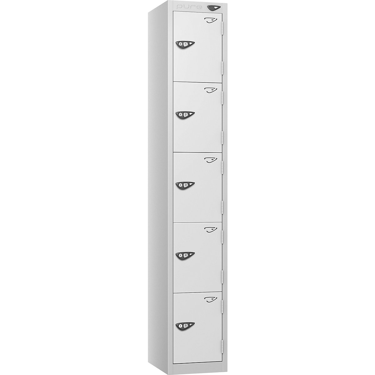Pure Style Metal Lockers with Combination Locks | Pearl Silver Bioshell | Carbon Zero Manufactured (Product illustration 9)-8