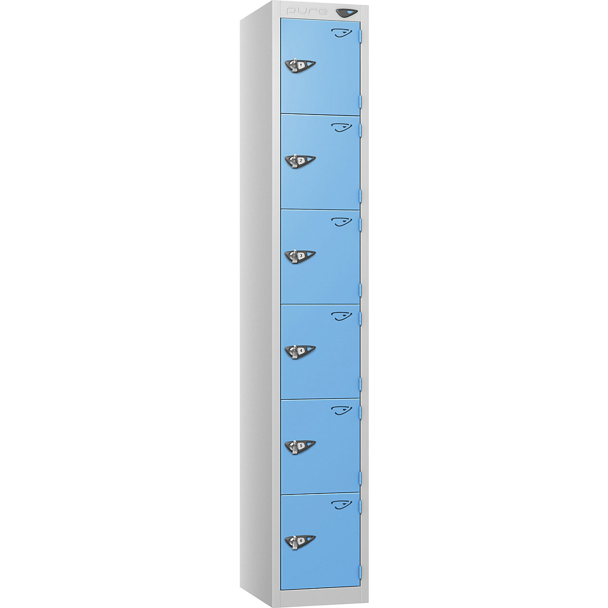 Pure Style Metal Lockers with Combination Locks | Pearl Silver Bioshell | Carbon Zero Manufactured (Product illustration 10)-9