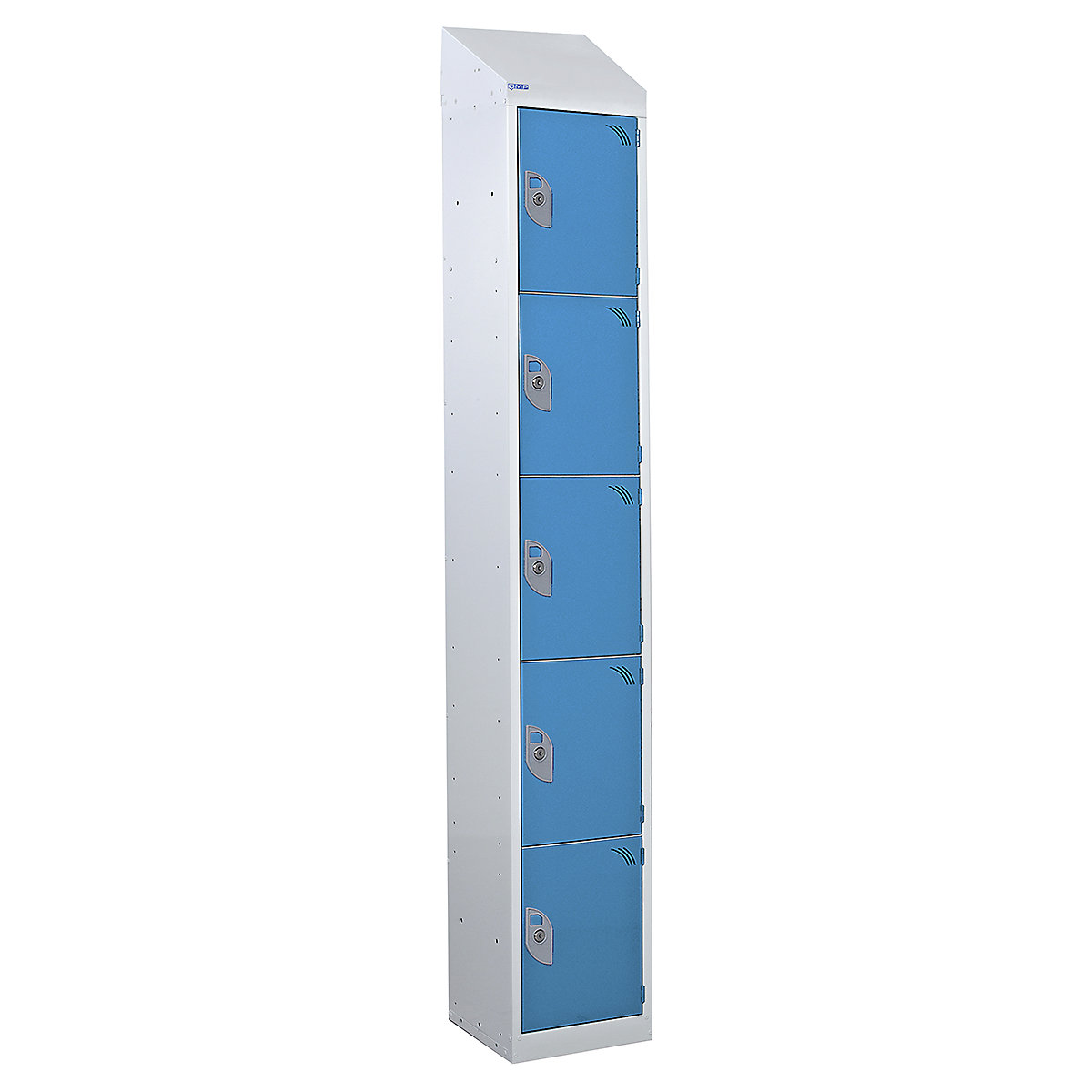 Sloping Top Five Door Lockers 300mm Wide x 300mm Deep