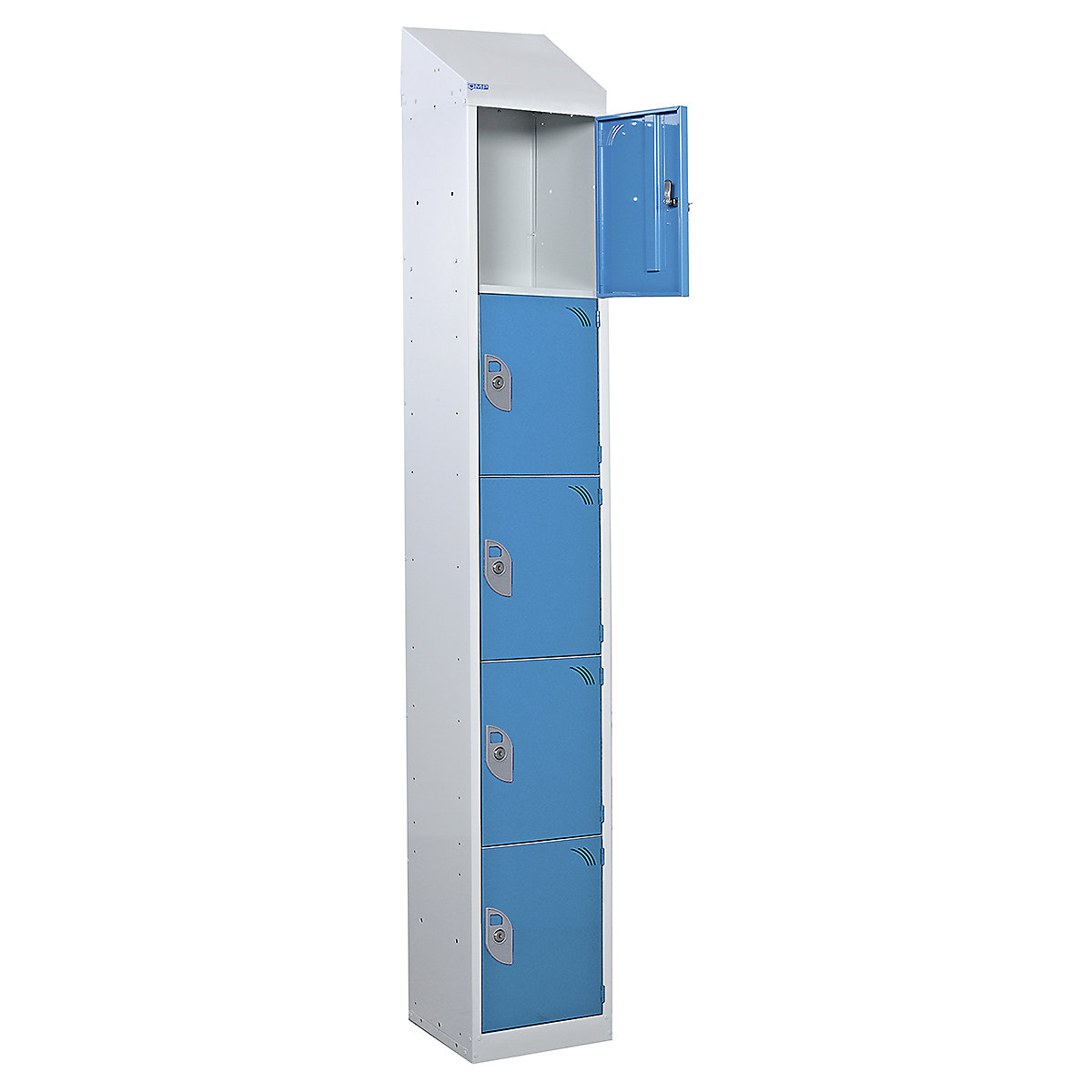 Sloping Top Five Door Lockers 300mm Wide x 300mm Deep (Product illustration 8)-7
