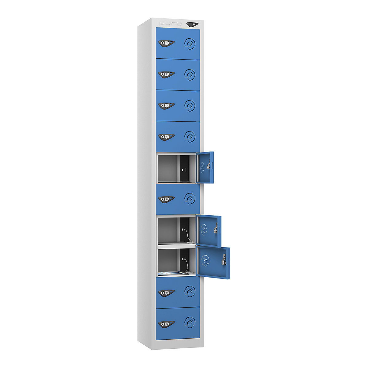 Pure Power Tablet Charging Lockers | 1800h mm