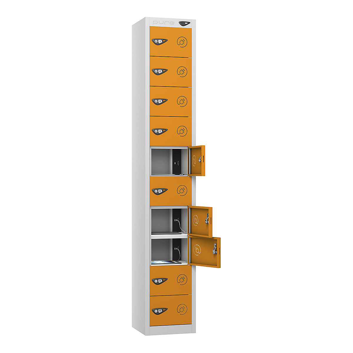 Pure Power Tablet Charging Lockers | 1800h mm