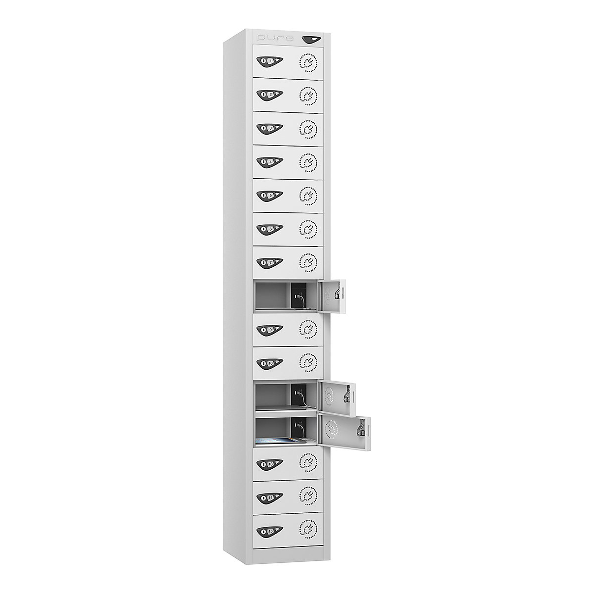 Pure Power Tablet Charging Lockers | 1800h mm