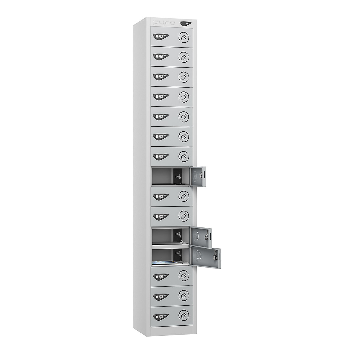 Pure Power Tablet Charging Lockers | 1800h mm
