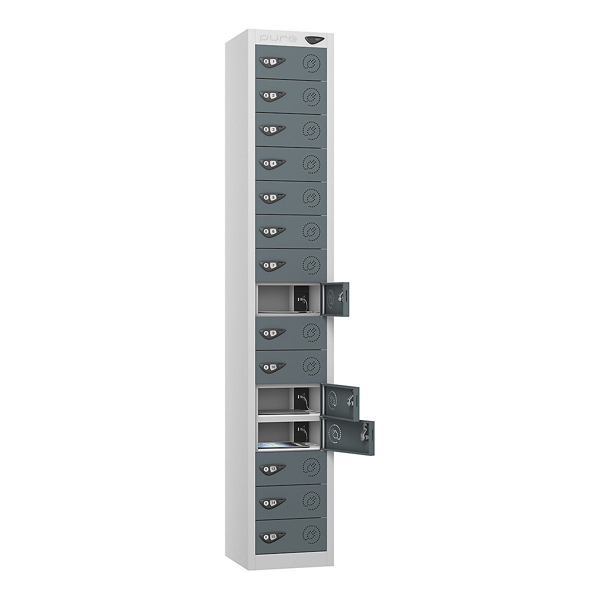 Pure Power Tablet Charging Lockers | 1800h mm