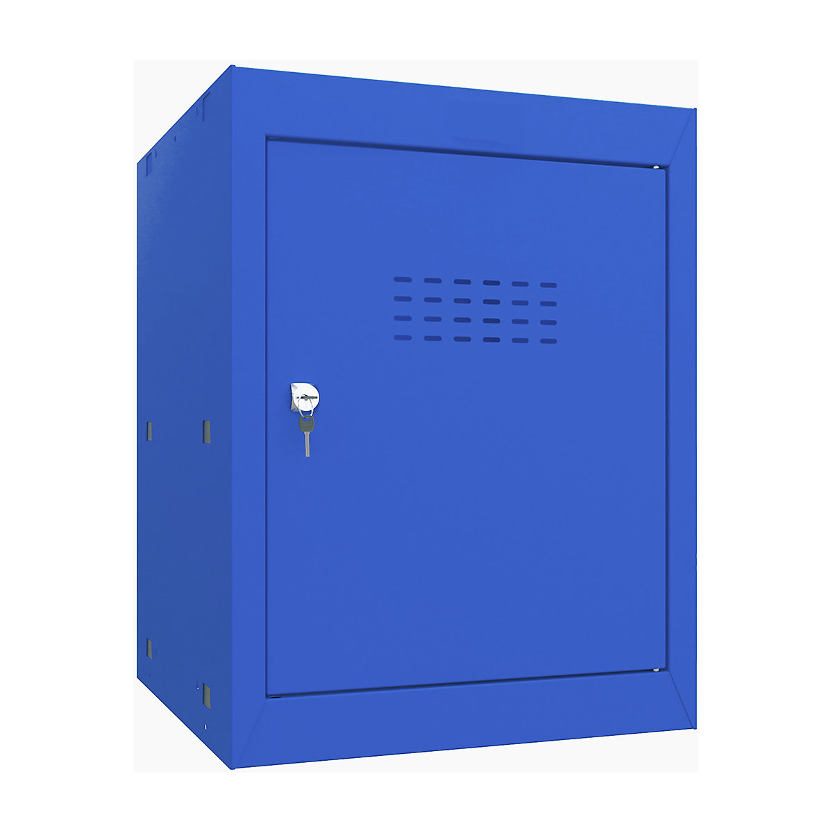 BiGDUG Cube Locker | 520h x 400w x 400d mm | 1 Shelf | Cam Lock | Blue ...