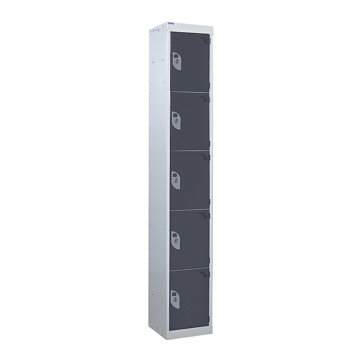 Mercian Five Door Metal Storage Lockers, Mercian Five Door Metal Storage Lockers, Mercian Five Door Metal Storage Locker | 1800h x 300w x 300d mm | Dark Grey | Padlock Hasp Lock-6