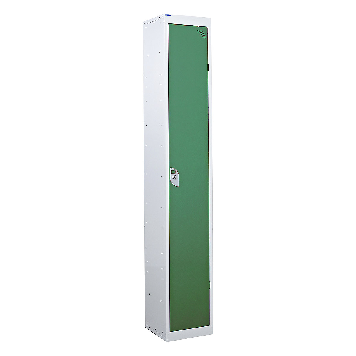 Mercian Single Door Metal Storage Lockers, Mercian Single Door Metal Storage Lockers, Mercian Single Door Metal Storage Locker | 1800h x 300w x 450d mm | Green Door | Key Lock-4